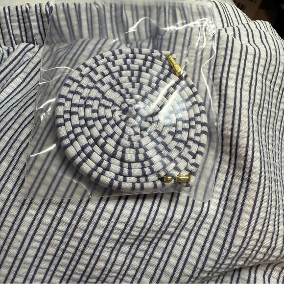 NWT | Hula Honey | Striped Bikini Set | Blue & White | Size Medium - Picture 16 of 16